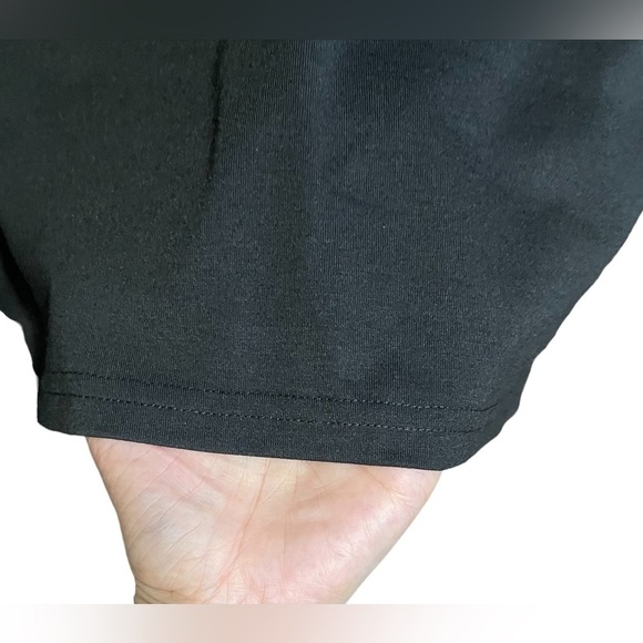 T-Shirt Dress Short Sleeve Mini Basic T-Shirt Dress in Black Size Small - Picture 7 of 13